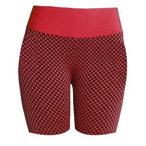 HANZHAN Womens Workout Yoga Shorts Tight-Fitting Butt Lifting Fitness